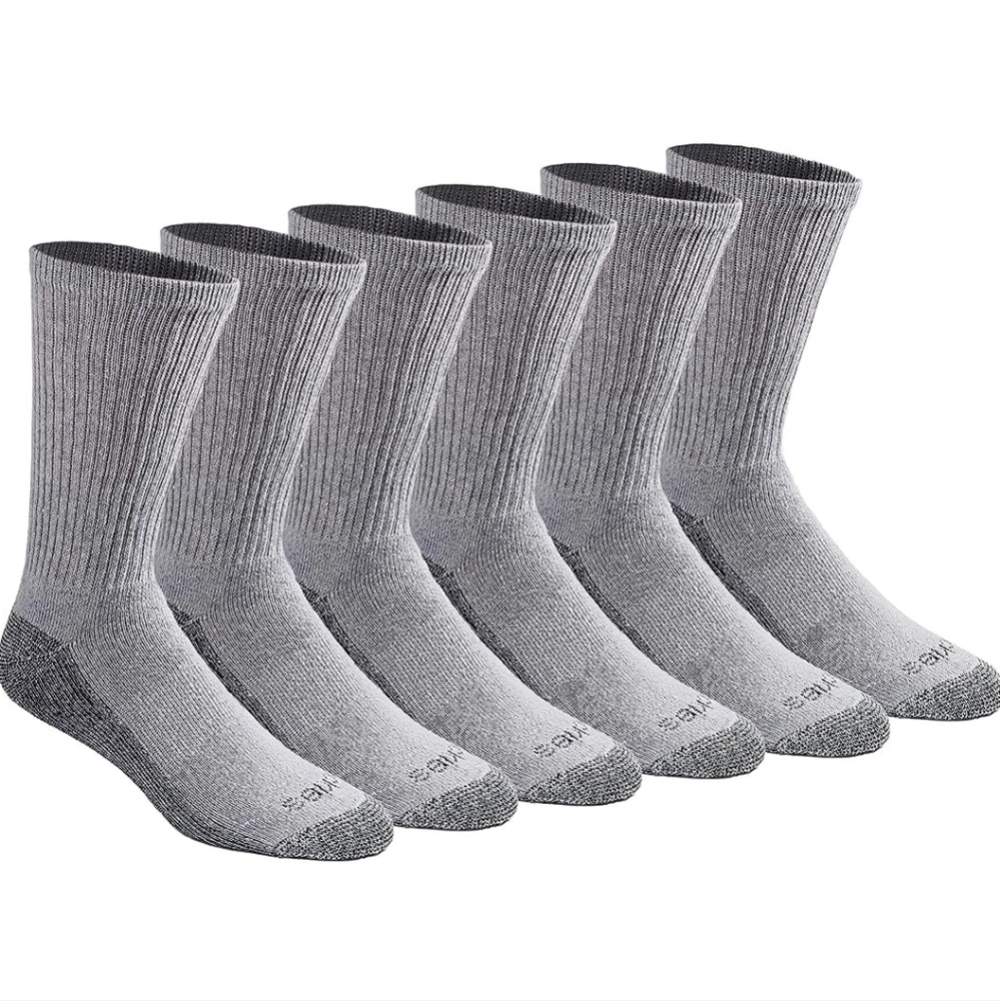 Dickies Dri-Tech 6 Pack Crew Socks